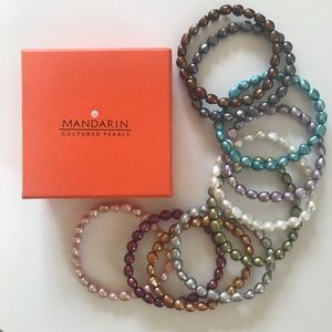 Cultured Pearl Bracelet Set